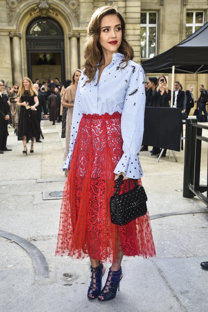Oct. 2 at the Valentino Fashion Show in Paris