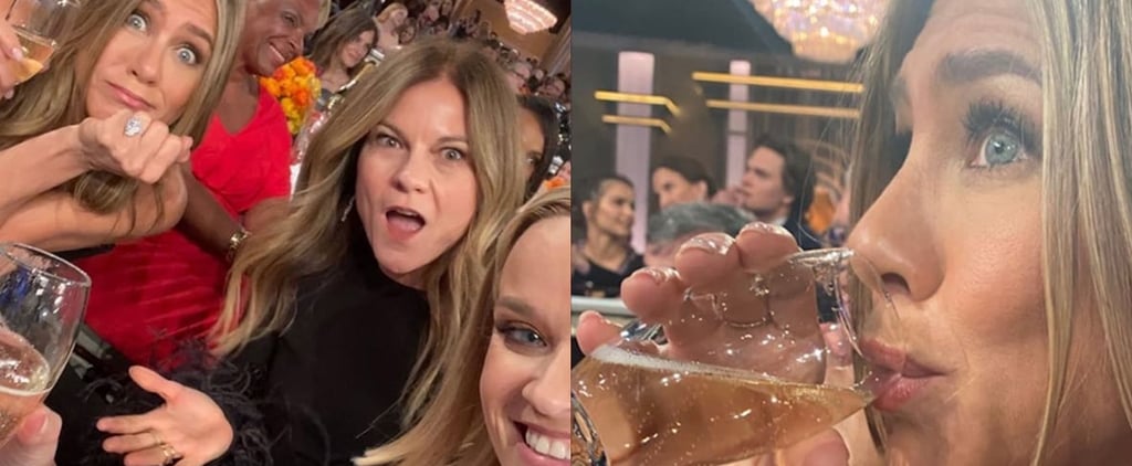 Jen and Reese Ran Out of Water at the Globes, So They Asked Beyoncé For Champagne Instead