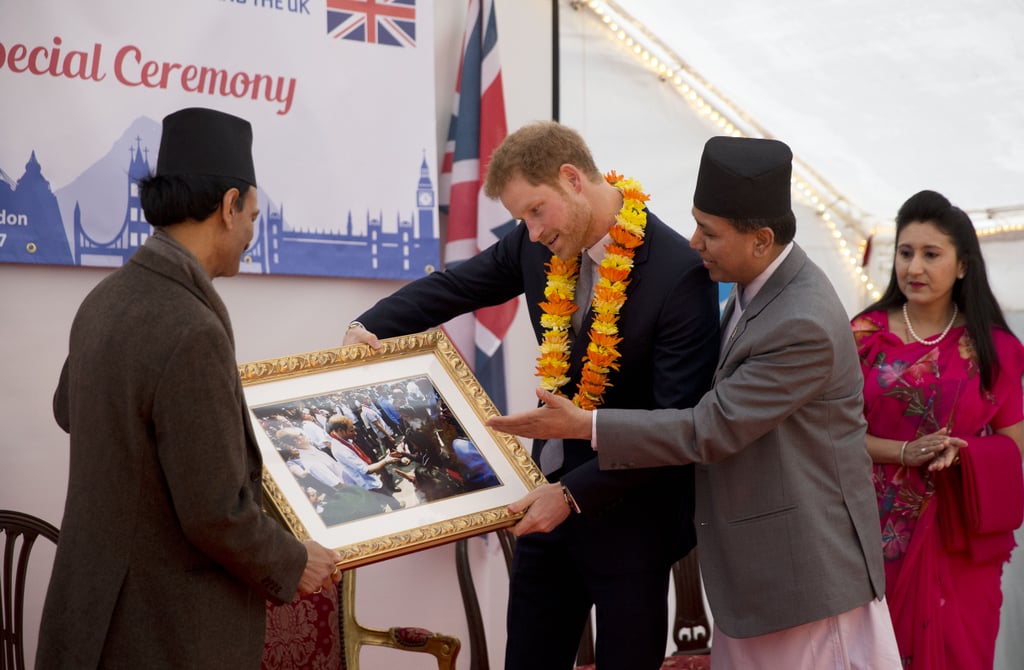 Prince Harry at the Embassy of Nepal in London March 2017