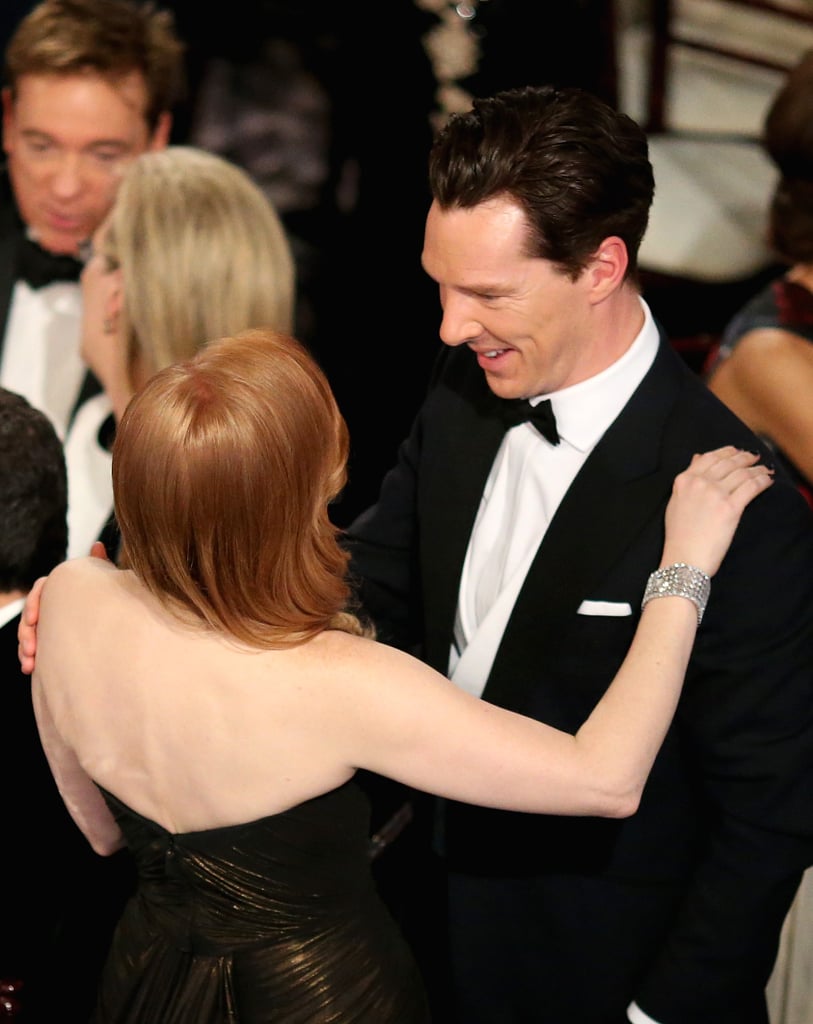 Benedict Cumberbatch and Jessica Chastain shared a moment.