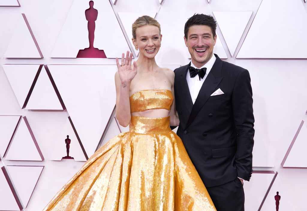 Carey Mulligan and Marcus Mumford at the 2021 Oscars