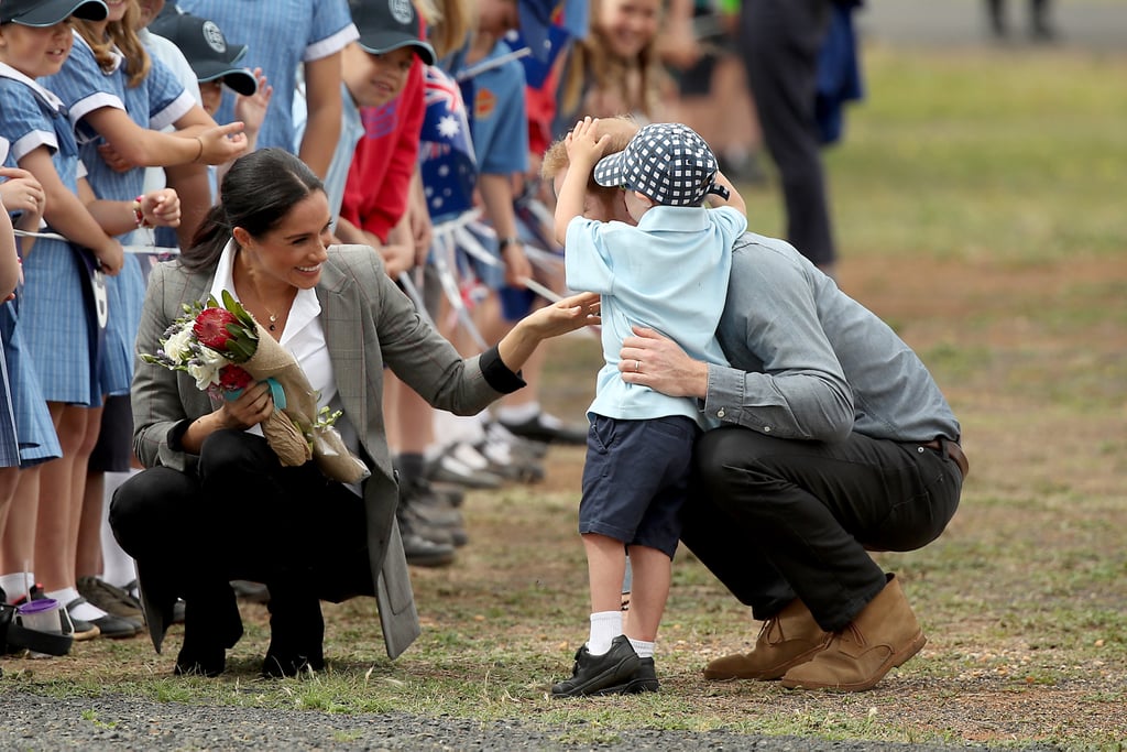 Prince Harry and Meghan Markle With Boy in Dubbo, Australia