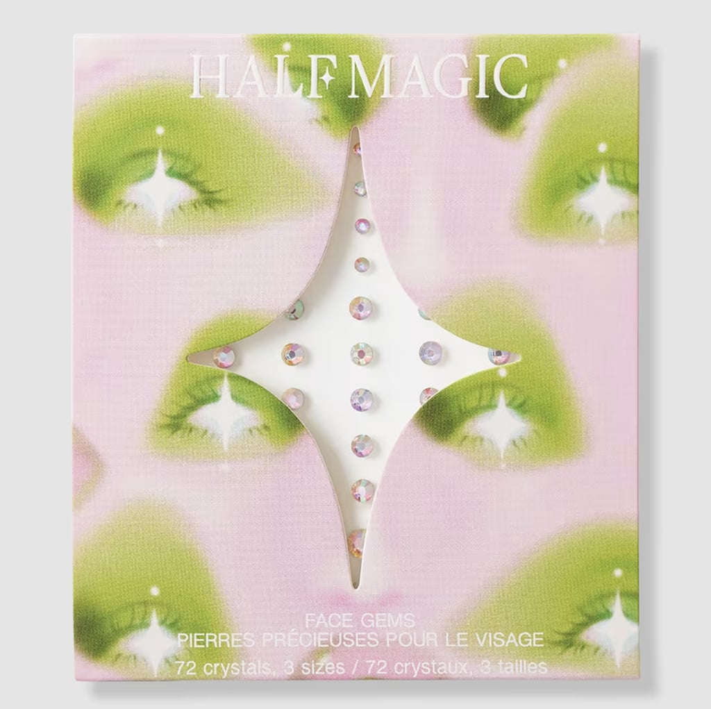 Half Magic Self-Adhesive Face Gems ($15)
I love face gems so much that I almost always just throw them on the corner of my eyes or along my brow line for a dramatic pop of sparkle (no matter the costume). These self-adhesive rhinestones were created by the makeup artist from "Euphoria," so you know they will last through any party on your schedule.