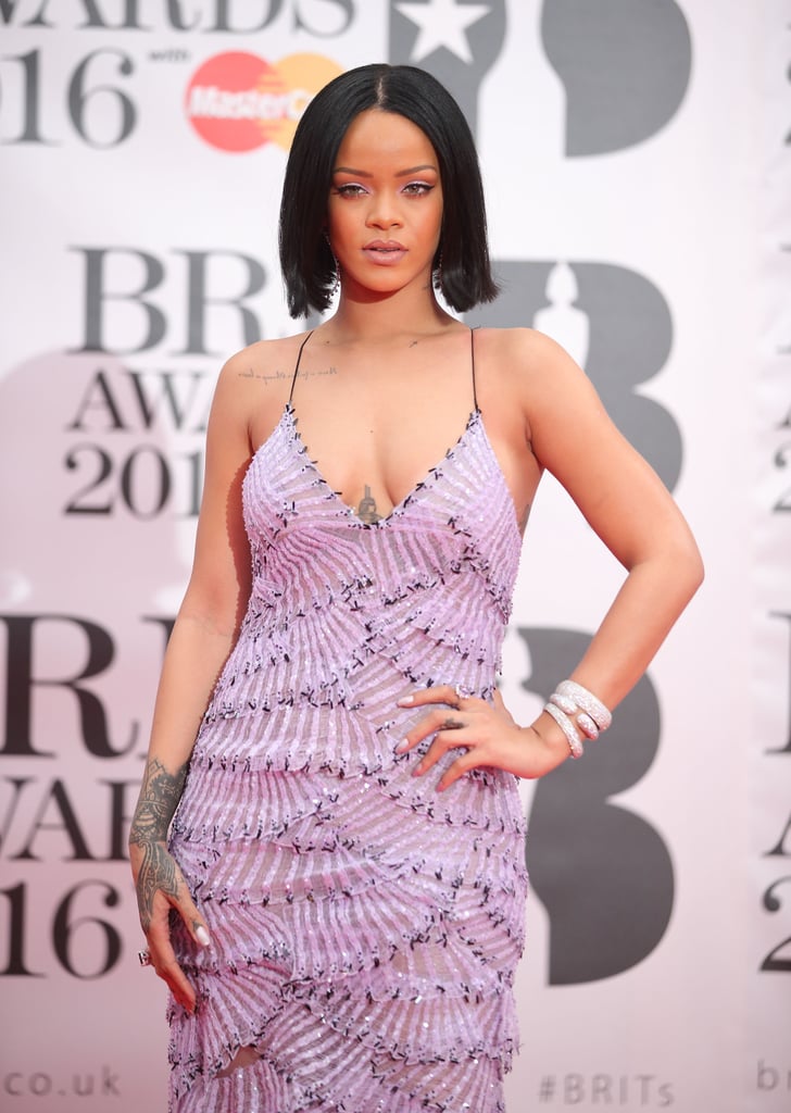 Rihanna at the Brit Awards 2016