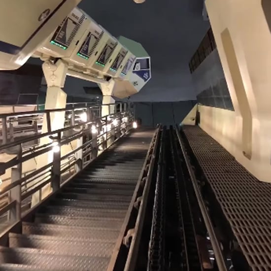 Disney's Space Mountain Ride With the Lights on Video