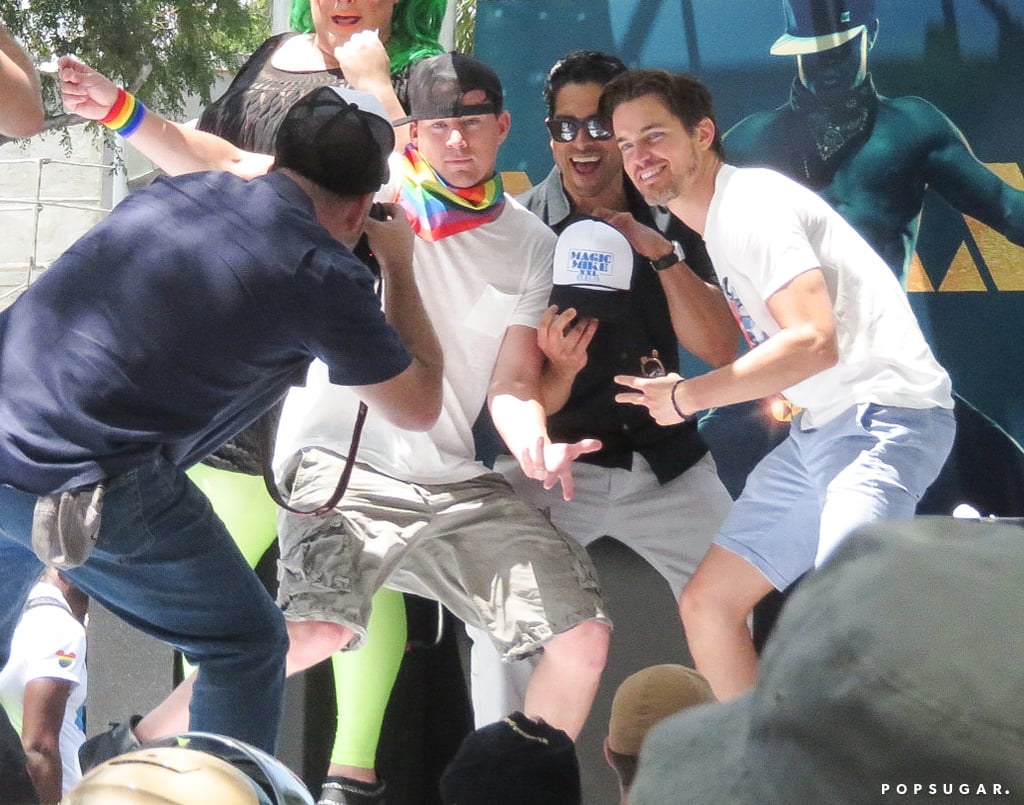 Channing Tatum at LA Gay Pride Parade 2015