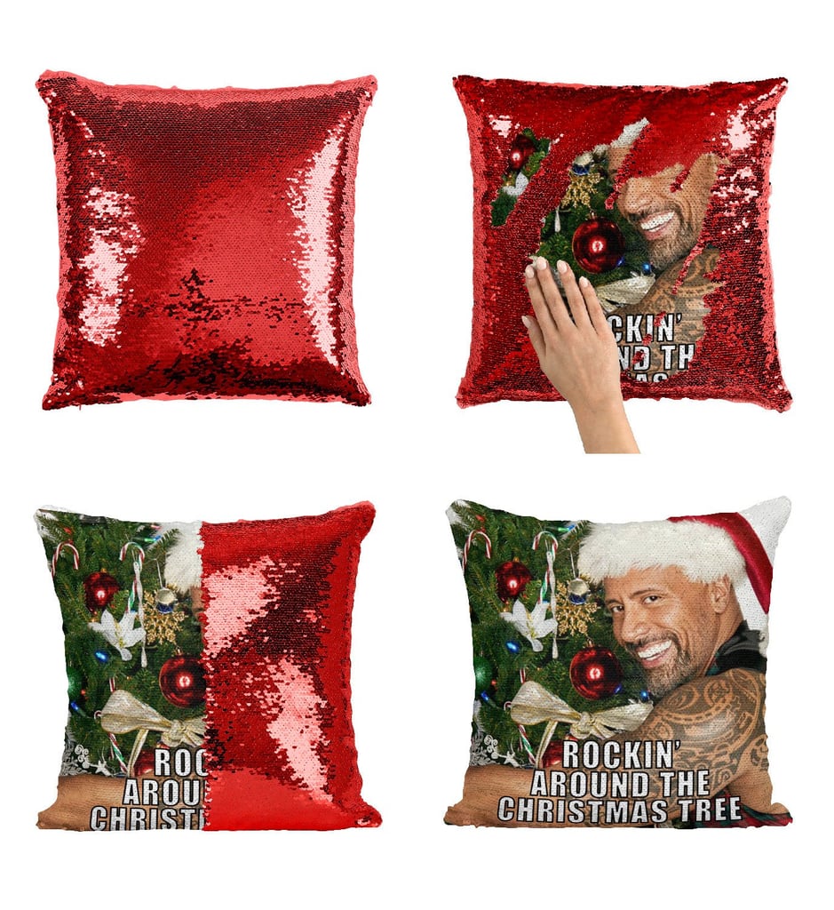 Dwayne Johnson Christmas Pillow