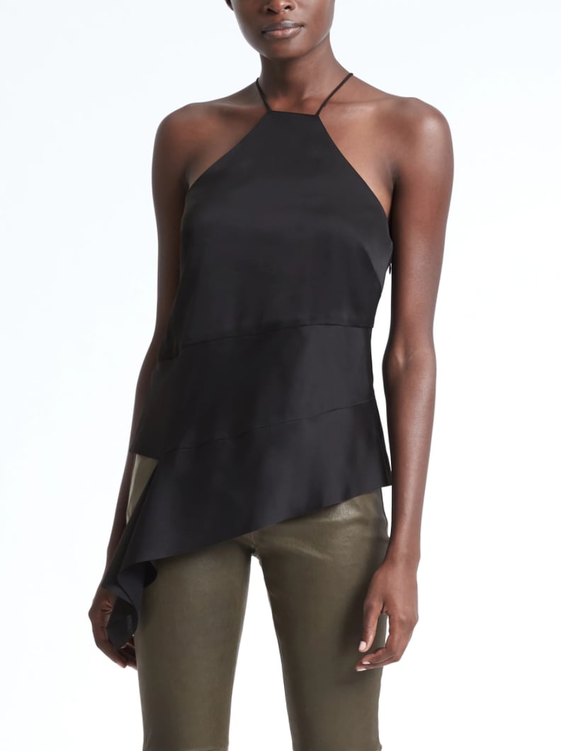 Bias-Cut Strappy Tunic