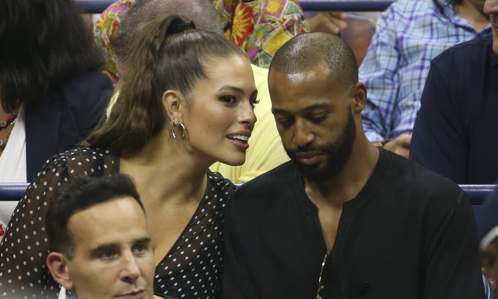 Ashley Graham and Justin Ervin at the 2018 US Open