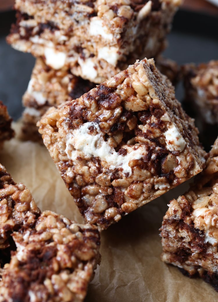 Brownie Batter Rice Krispie Treats