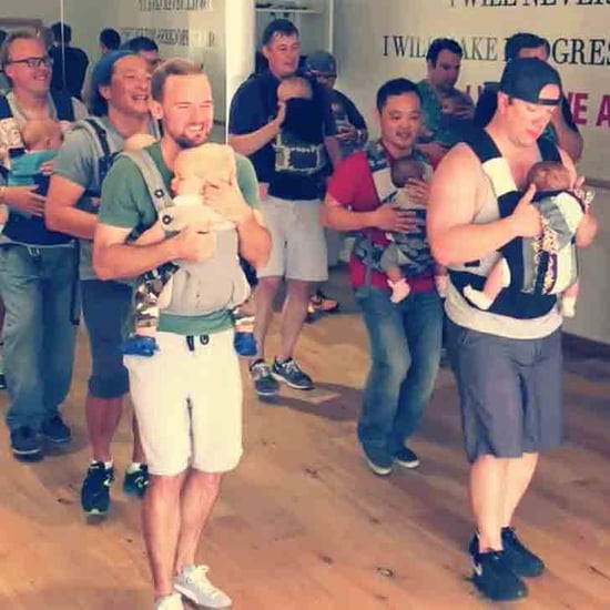Dads Perform in a Baby-Wearing Dance Class
