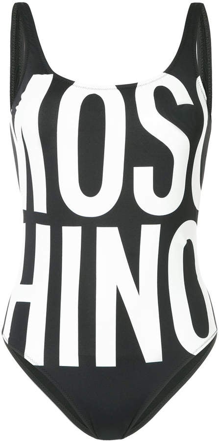 Moschino Logo Print Swimsuit