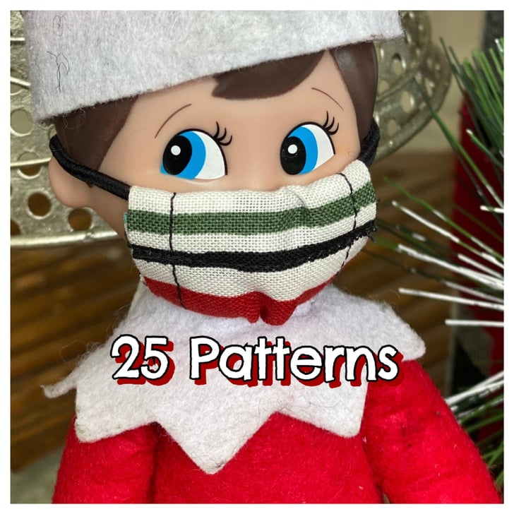 Elf Mini Doll Christmas Mask Elf on the Shelf Face Masks POPSUGAR
