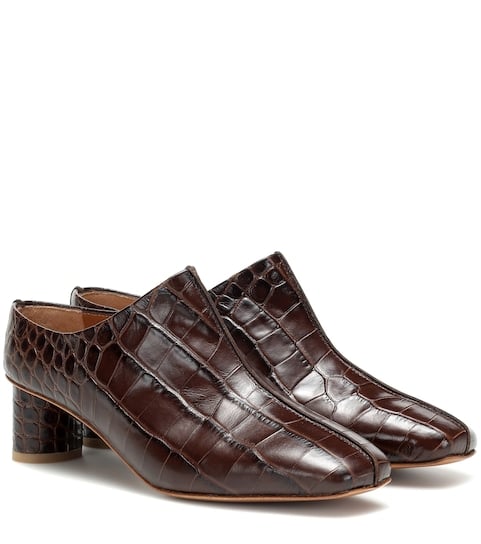 LOQ Eva Croc-Effect Mules