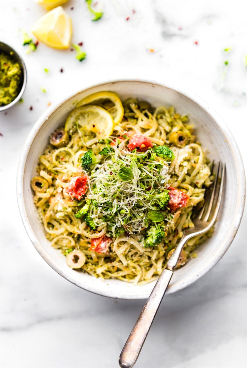 Peppery Broccoli Arugula Pesto Pasta