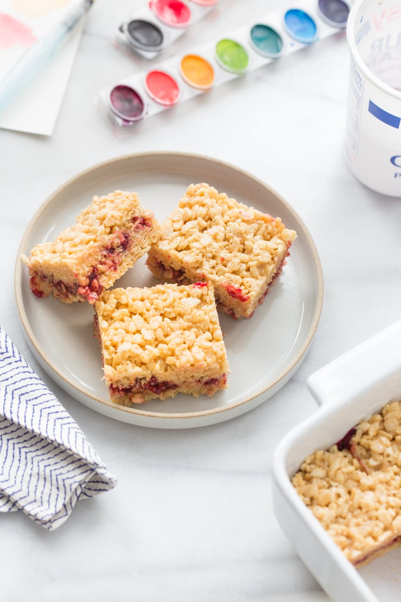 Almond Butter & Jelly Marshmallow Treats