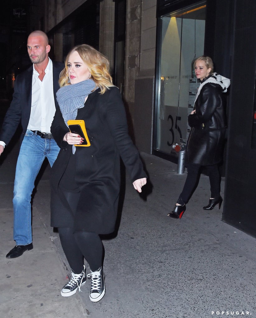 Jennifer Lawrence, Emma Stone, and Adele in NYC POPSUGAR Celebrity