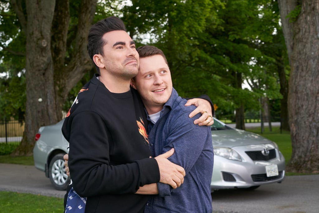David Rose's Off-White Flame Sweatshirt During Part 1 of the Schitt's Creek Series Finale