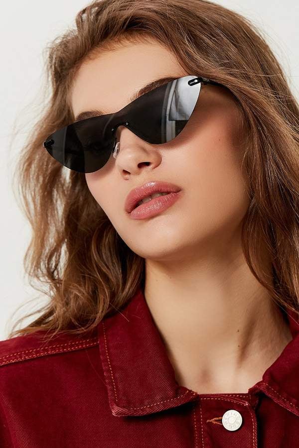 Urban Outfitters Galaxy Monocut Cat-Eye Sunglasses