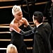 Lady Gaga Fixing Rami Malek's Bow Tie at the 2019 Oscars