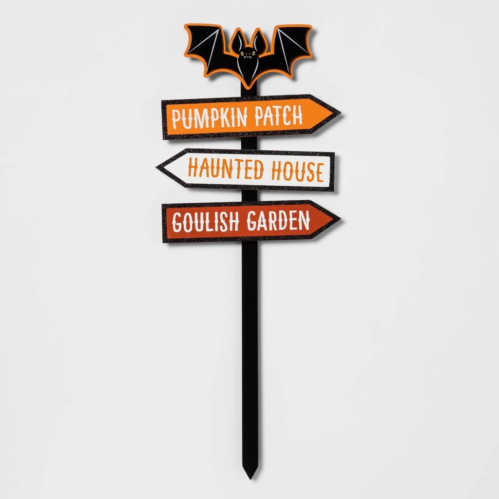 Bat With Directions Halloween Yard Stake Best Target Outdoor Halloween Decorations 2019 Popsugar Home Australia Photo 32