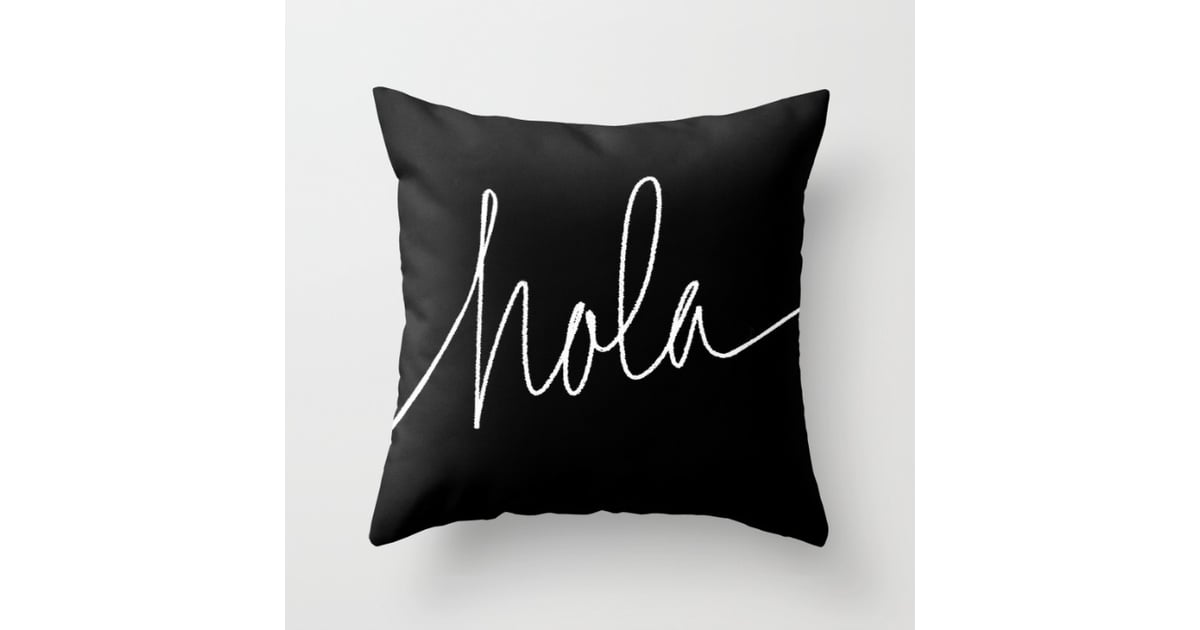 Hola Throw Pillow Cover With Pillow Insert (27) Decorative Pillows