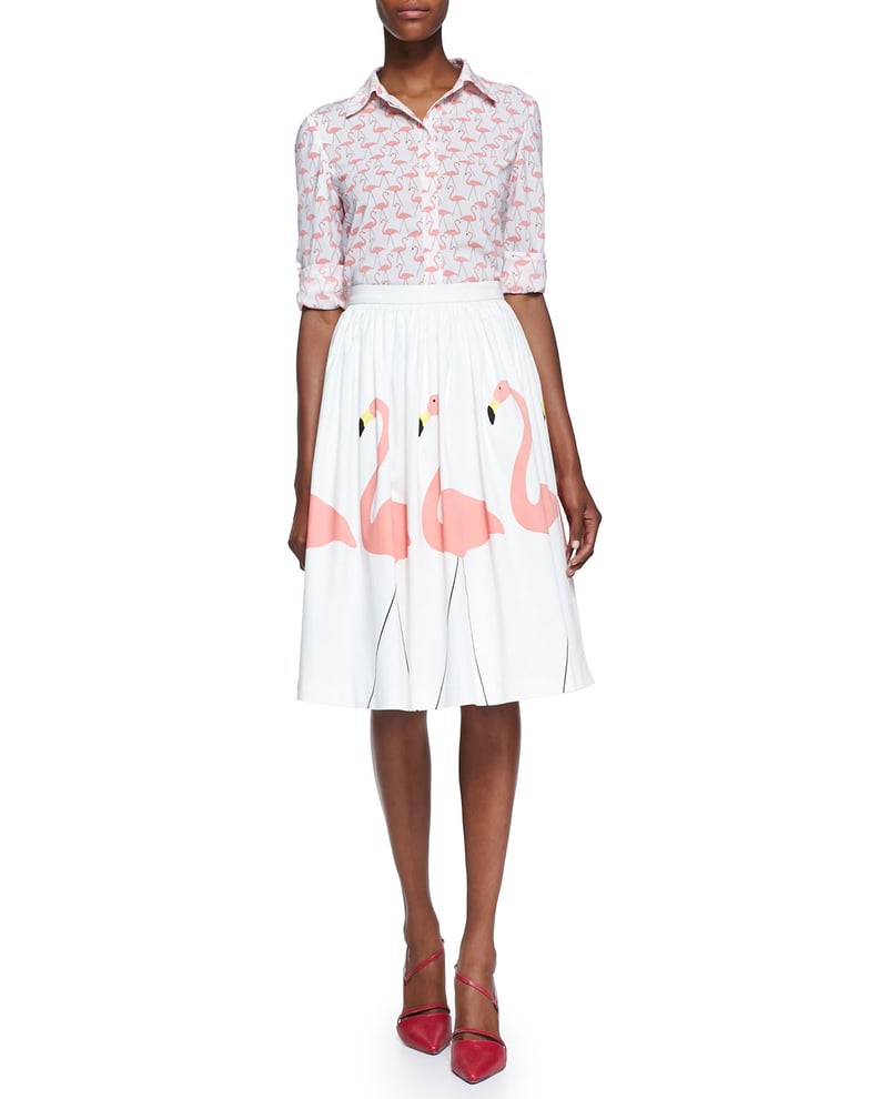 Alice + Olivia Flamingo Skirt