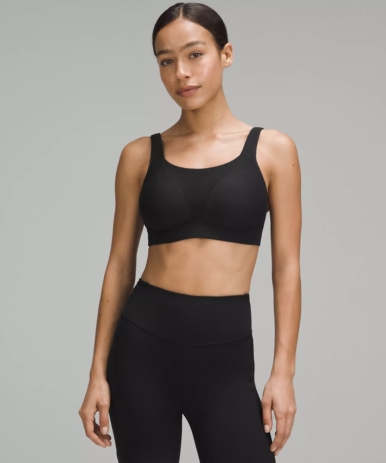 lululemon Twist and Reach High Neck Sport Bra BLACK 8 - Schimiggy Reviews