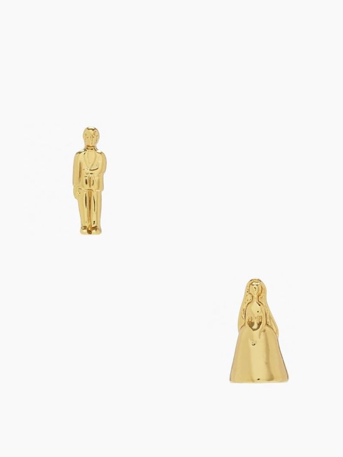 Kate Spade Gold Cake Topper Stud Earrings