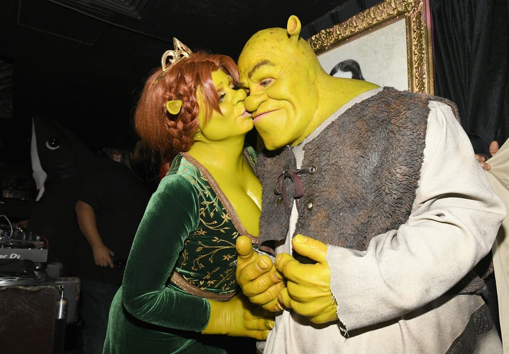 Heidi Klum and Tom Kaulitz as Princess Fiona and Shrek