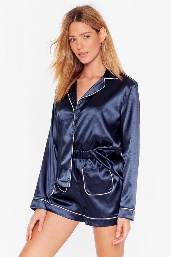 It Was All a Dream Satin Pajama Set