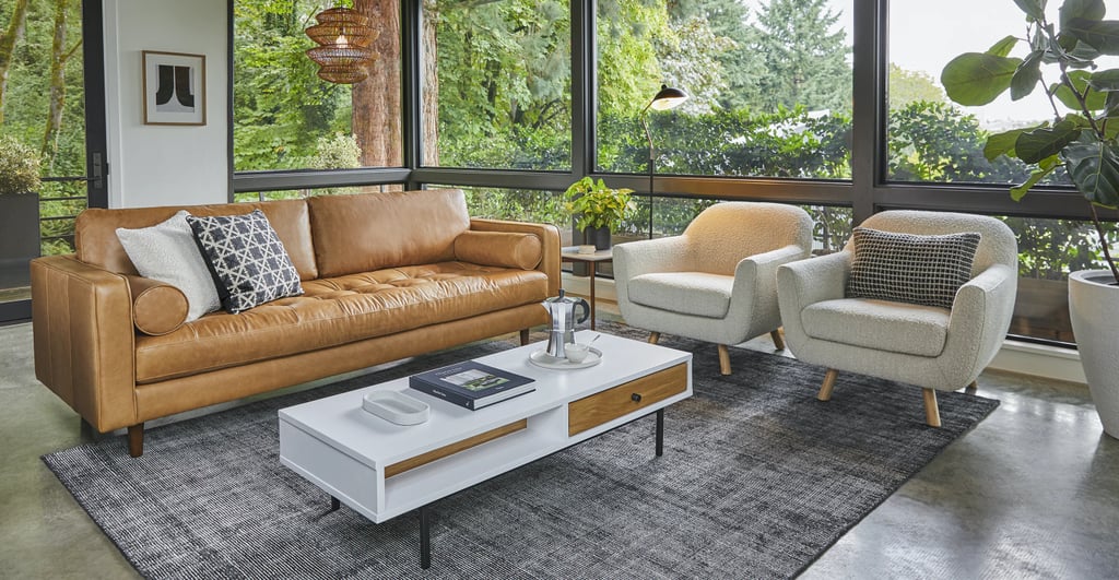 Best Leather Couch: Article Sven Charme Tan Sofa