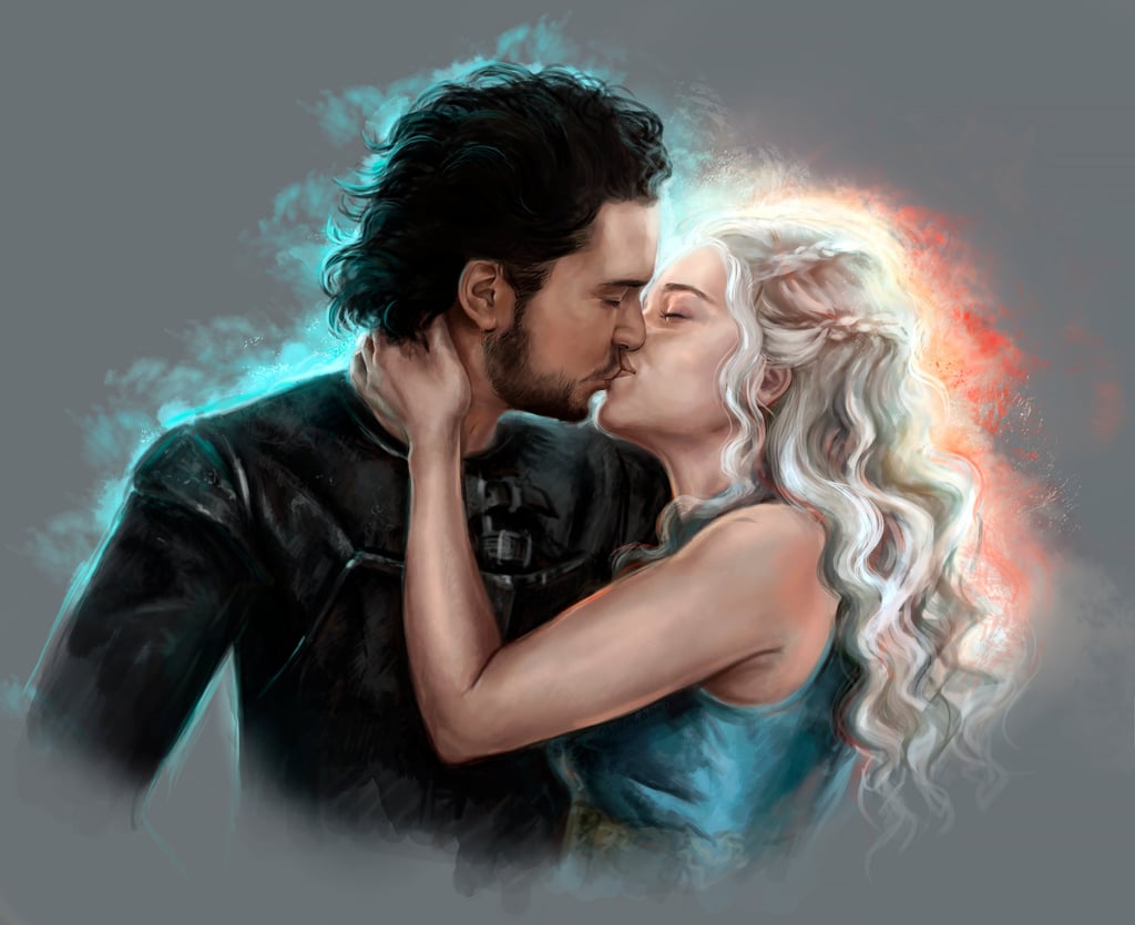 Jon Snow And Daenerys Fan Art Popsugar Love And Sex