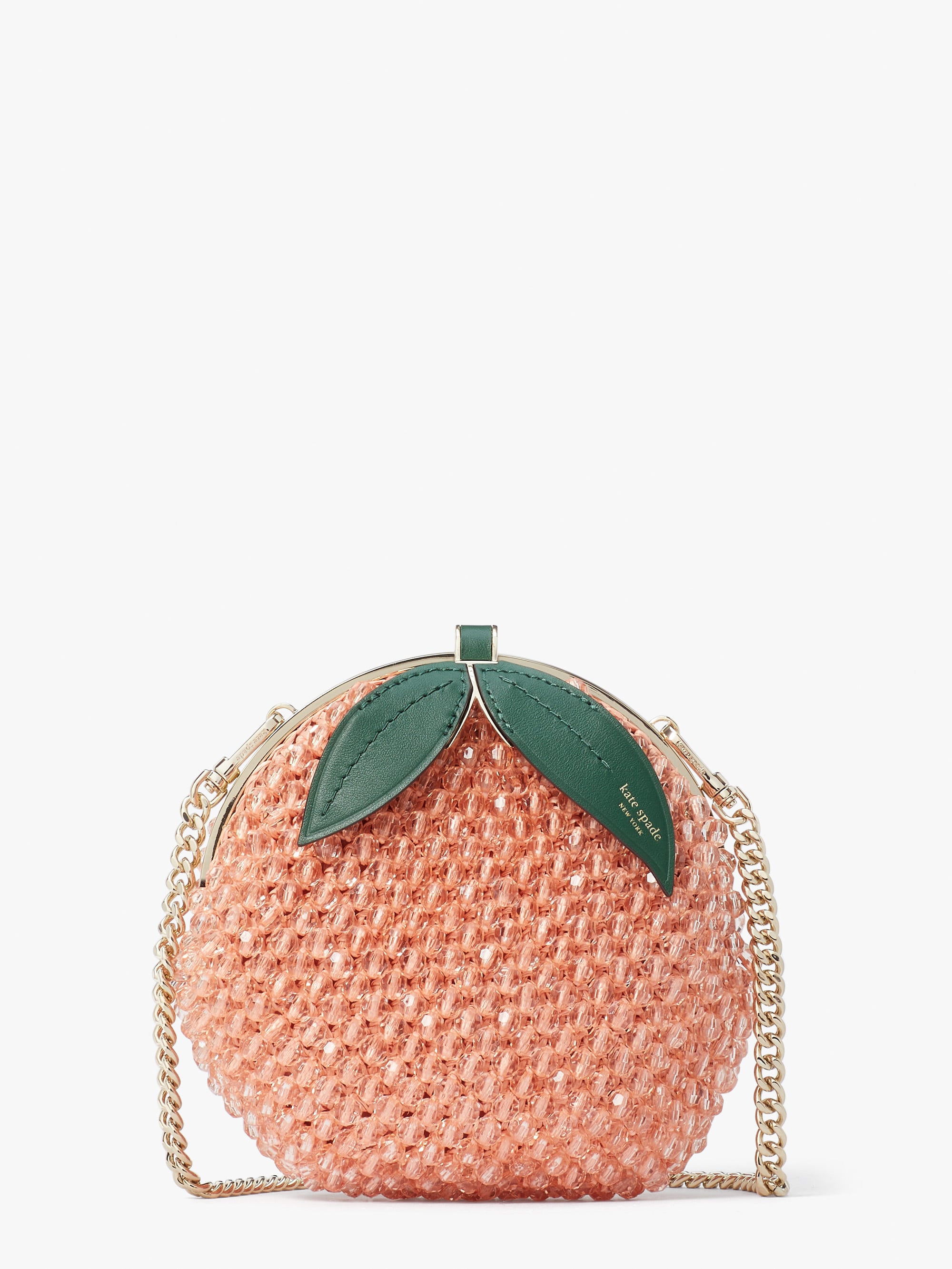 Kate Spade New York Bellini Embellished Crochet 3D Peach Crossbody | 23  Statement-Making Summer Pieces We're Shopping Right Now | POPSUGAR Fashion  Photo 9