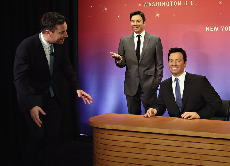 Jimmy Fallon Dances With Wax Figures POPSUGAR Celebrity