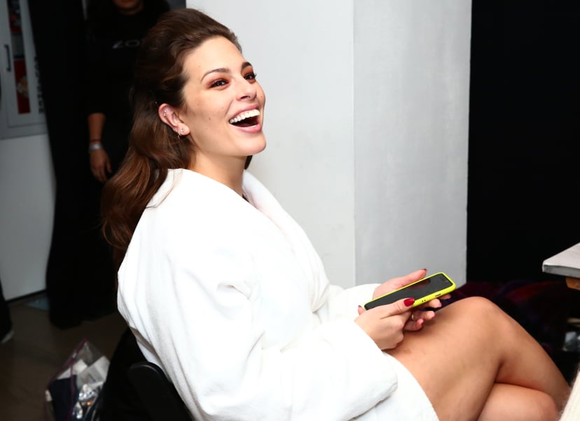 NEW YORK, NY - FEBRUARY 10:  Model Ashley Graham prepares backstage for TRESemme at Prabal Gurung during NYFW on February 10, 2019 in New York City.  (Photo by Astrid Stawiarz/Getty Images for TRESemme)