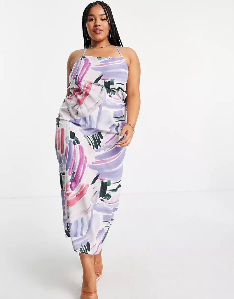 In The Style Plus x Syd Ell Cami Strap Maxi Dress With Thigh Slit