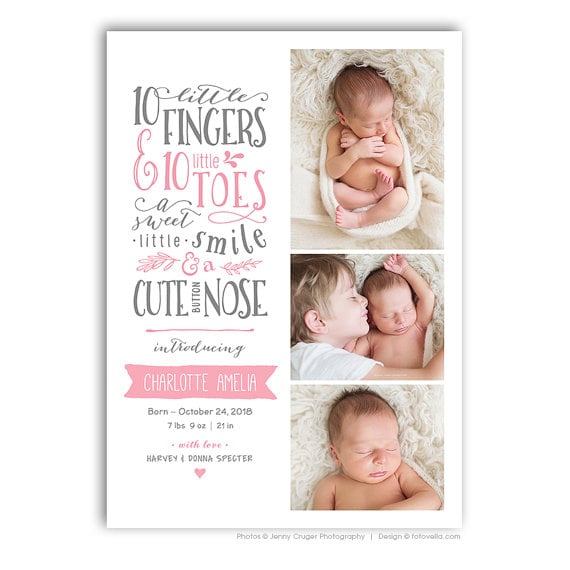 10 Little Fingers, 10 Little Toes Card