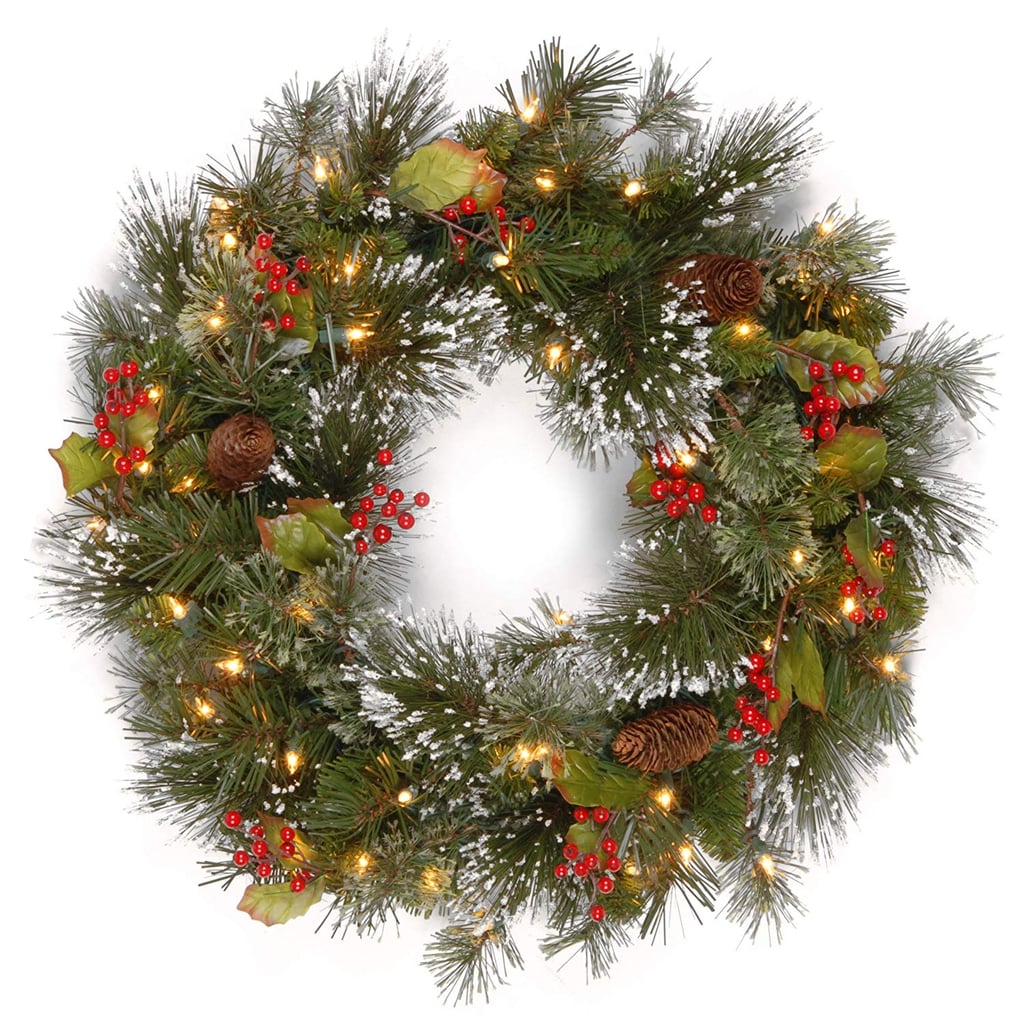 National Tree 24 Inch Wintry Pine Wreath