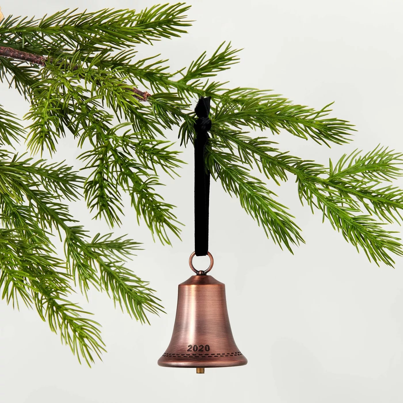 Holiday 2020 Metal Bell Ornament Antique Copper Joy to the World