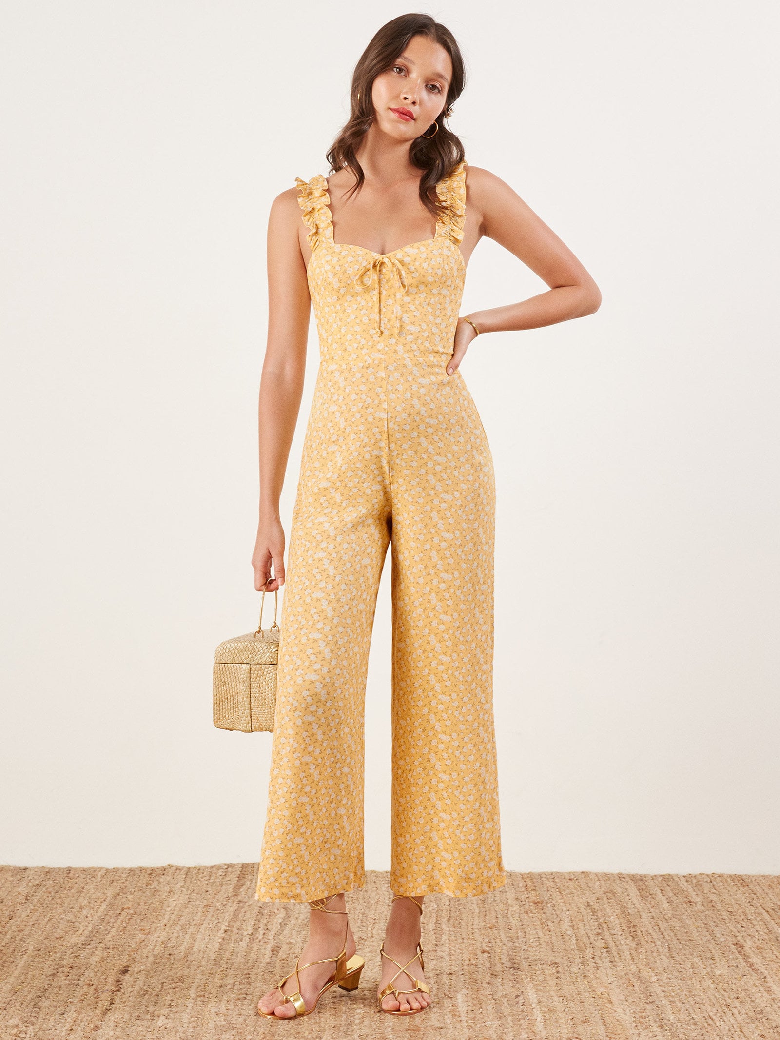 Reformation coconut jumpsuit discount