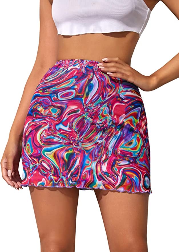 Printed Miniskirt