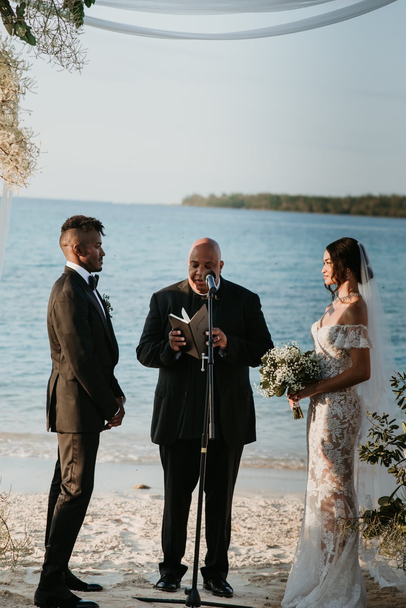 The Wedding Ceremony Was Held Next to the Ocean