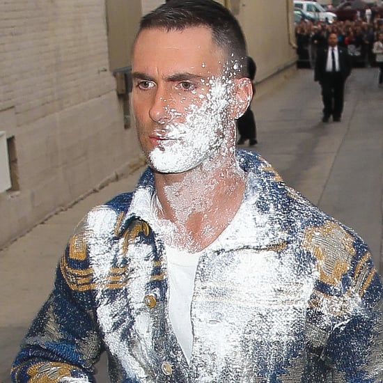 Adam Levine Hit With Powdered Sugar May 2015