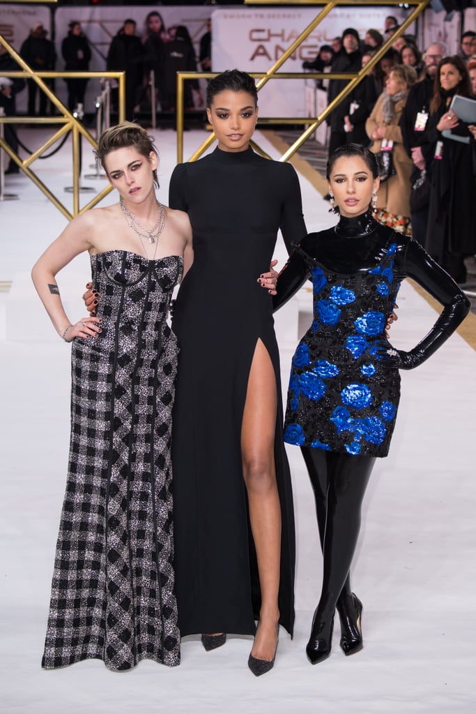 Kristen Stewart, Ella Balinska, and Naomi Scott at the Charlie's Angels Premiere in London Kristen Stewart, Ella Balinska, and Naomi Scott at the Charlie's Angels Premiere in London