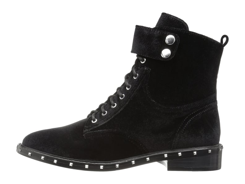 Vince Camuto Studded Velour Combat Boots