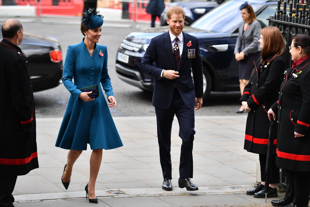 Kate Middleton Teal Coat Anzac Day April 2019