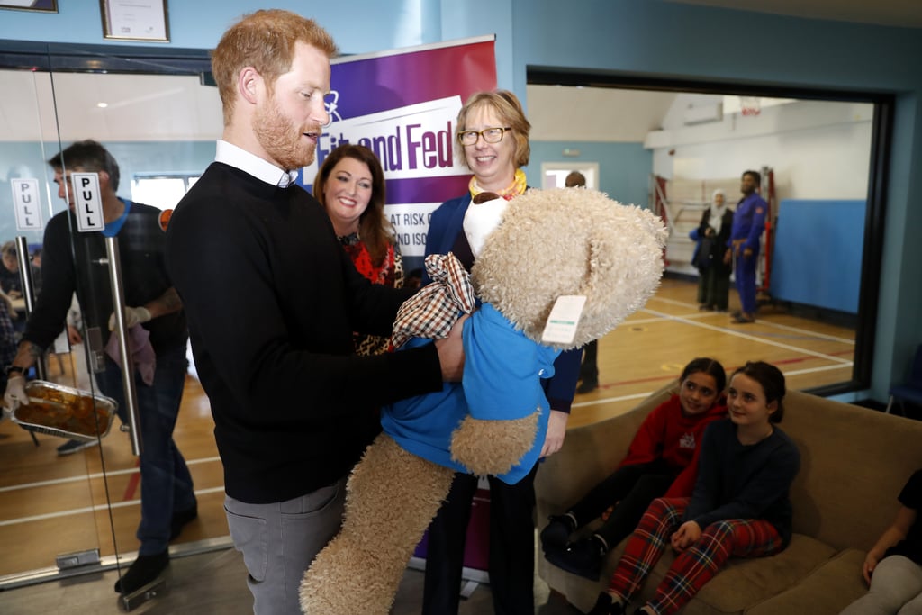 Prince Harry Visits Fit and Fed February 2019