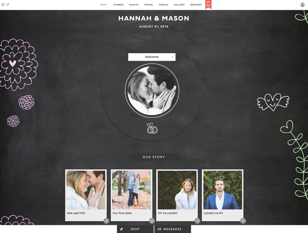 Create a Wedding Site and App