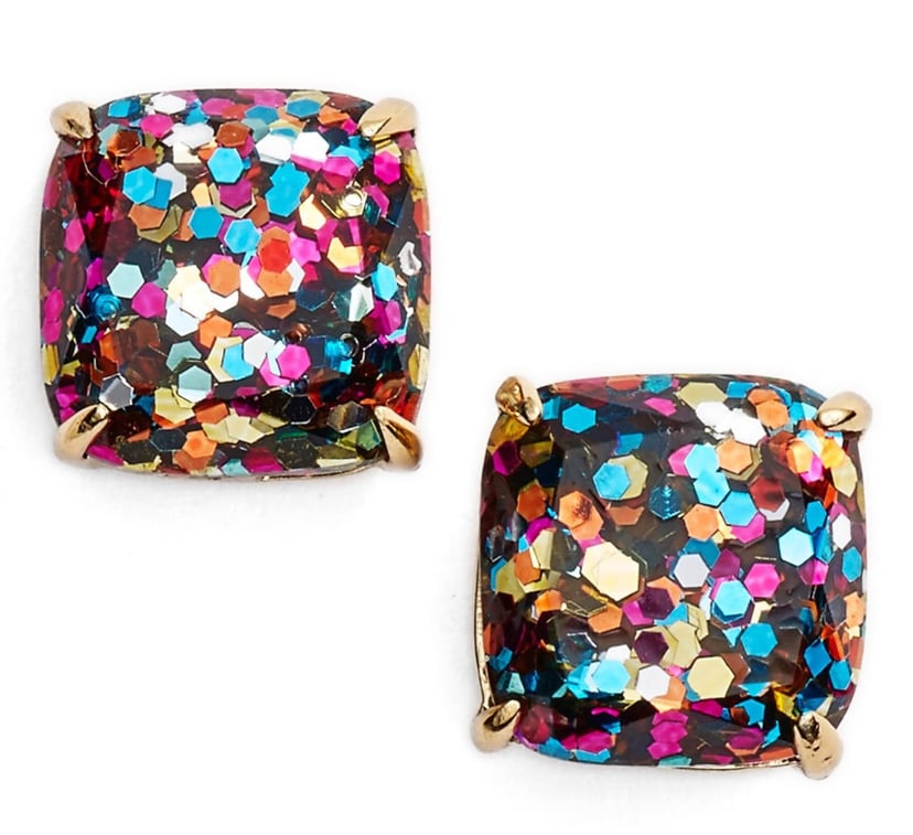 Kate spade glitter square stud earrings shop